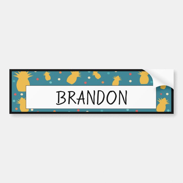 Cute Pineapple Student Sticker Desk Toppers Bildekal (Framsidan)