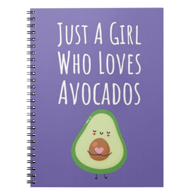 Cute Pink Avocado Gifts For Baby Girls Fruit Her Anteckningsbok (Framsidan)