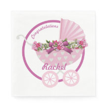 Cute Pink Baby Stroller