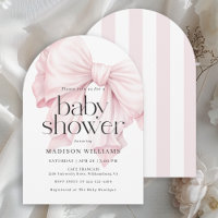 Cute Pink Bow Girl Shower