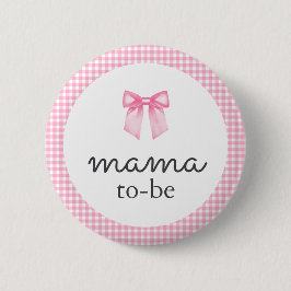 Cute Pink Bow Mama To Be Knapp