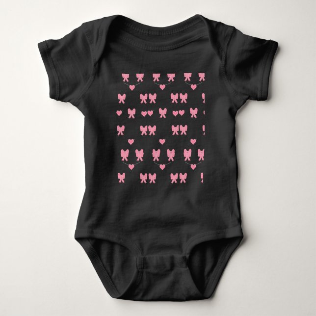  Cute Pink Bows and Hearts Coque T Shirt (Framsida)