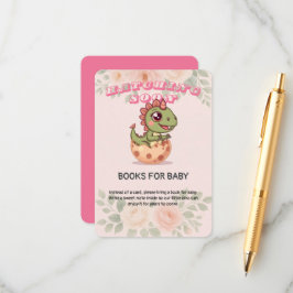 Cute Pink Dino Hatching Soon Tilläggskort