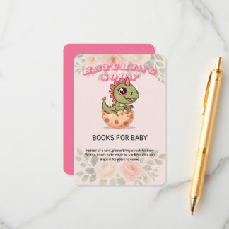 Cute Pink Dino Hatching Soon Tilläggskort