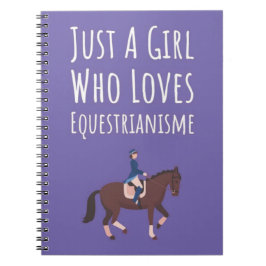 Cute Pink Equestrian Gifts For Baby Girls Kids  Anteckningsbok