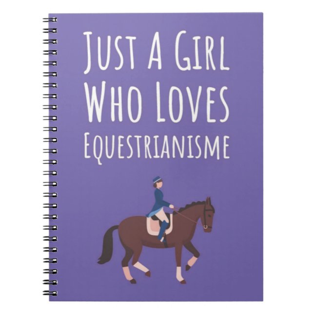 Cute Pink Equestrian Gifts For Baby Girls Kids  Anteckningsbok (Framsidan)