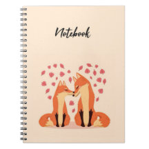 Cute Pink Fox Notebook Beautiful Animals Nature