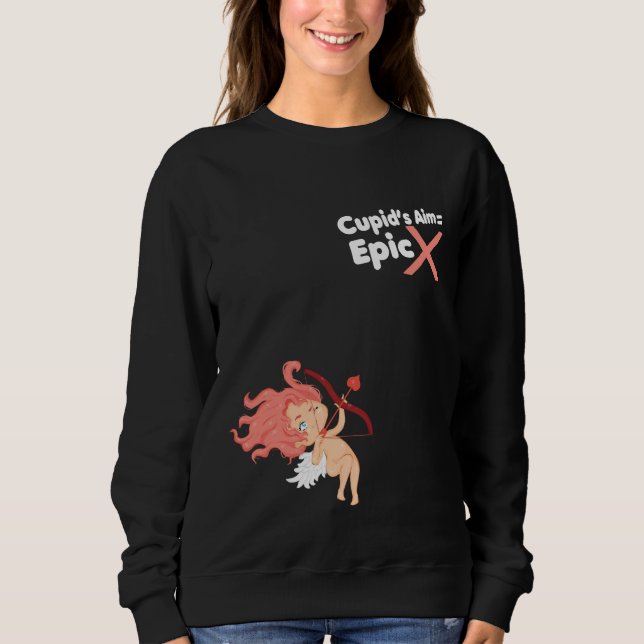 Cute Pink Hair Cupid T Shirt (Framsida)