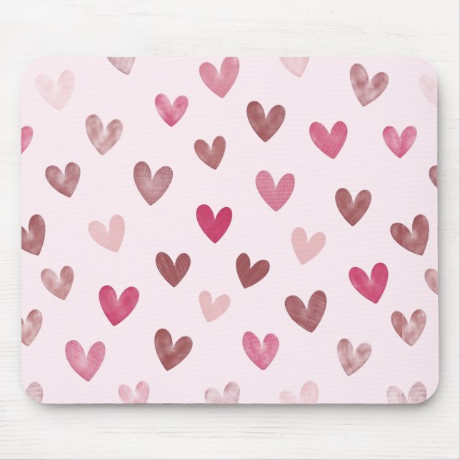 Cute Pink Heart Pattern – Romantic &Stylish Design Musmatta (Framsidan)