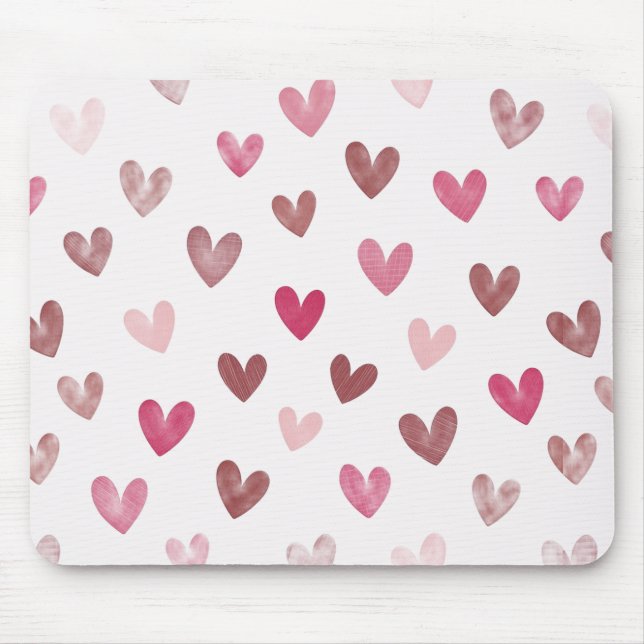 Cute Pink Heart Pattern – Romantic &Stylish Design Musmatta (Framsidan)