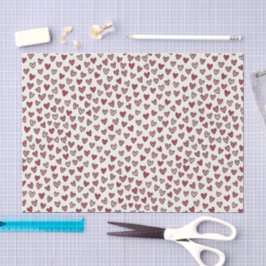 Cute Pink Little Hearts Tissue Paper