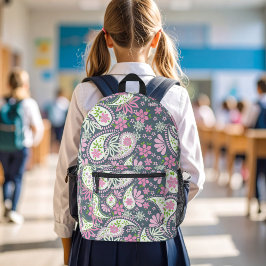 Cute Pink Paisley Pattern School