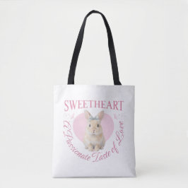 Cute Pink Rabbit Tygkasse
