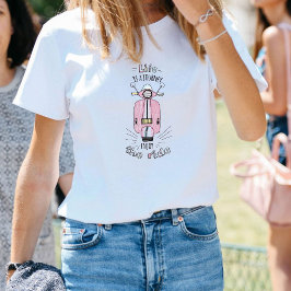 Cute Pink Scooter Enjoy the Ride Inspirational  T Shirt