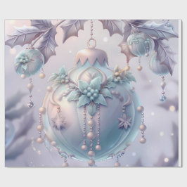 Cute Pink Snow Winter Birthday Presentpapper