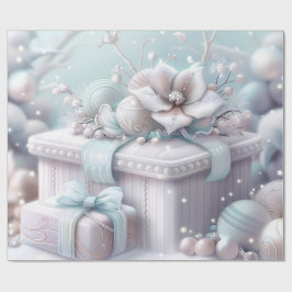 Cute Pink  Winter Birthday Presentpapper