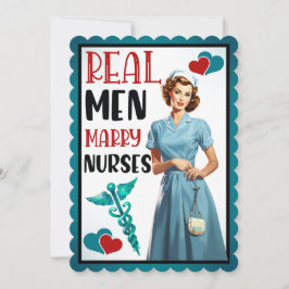 Cute Pinup_ Real Manar Marry Nurses Inbjudningar
