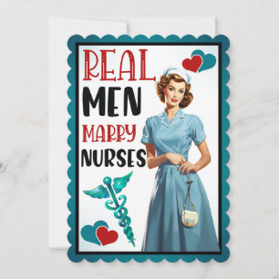 Cute Pinup_ Real Manar Marry Nurses Inbjudningar