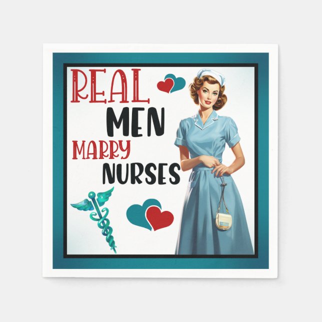 Cute Pinup_ Real Manar Marry Nurses Pappersservett (Framsidan)