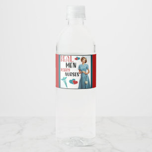 Cute Pinup_ Real Manar Marry Nurses Vattenflaskor Etikett