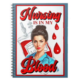 Cute Pinup_ Sjuksköterska i blodet Anteckningsbok