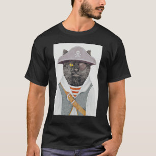 Cute Pirat Cat Skull 4 T Shirt