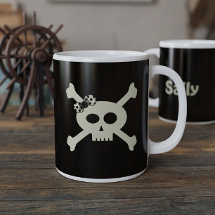 Cute Pirat Flagga Large Coffee Mugg Jumbo Mugg