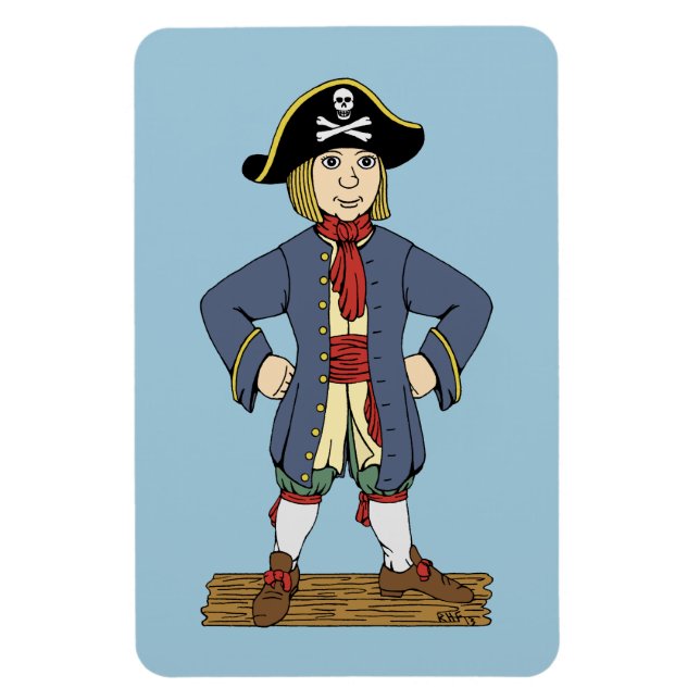 Cute Pirat Lad Magnet (Vertikal)