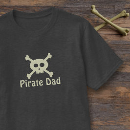 Cute Pirat Pappa Skull och Crossbone Manar-Shirt Tee