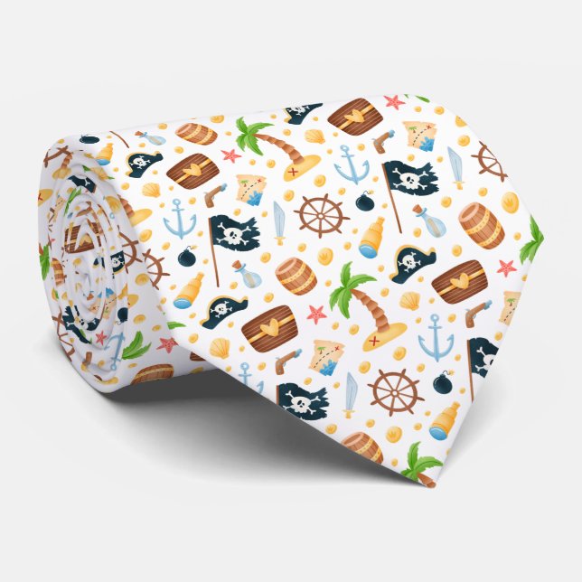 Cute Pirat ThLED Nautical Mönster Slips (Rullad)