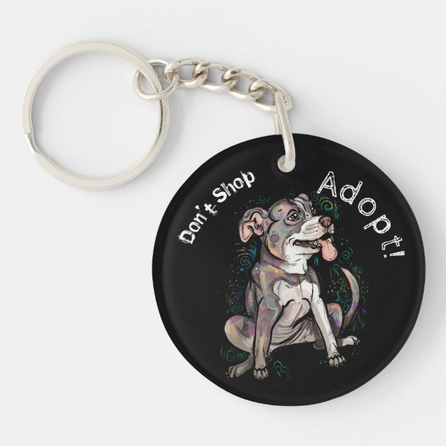 Cute Pit Bull "Adopt!, handla inte" (Framsidan)