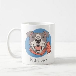 Cute Pit Bull Kaffemugg