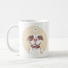 Cute Pit Bull Kaffemugg