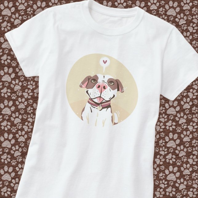 Cute Pit Bull T Shirt (Skapare uppladdad)