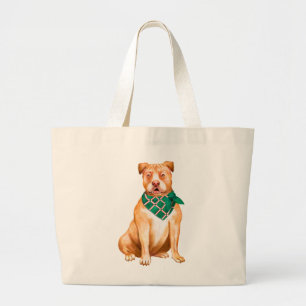 Cute Pitbull Gift Pittie Puppy Hund Pit Bull Jumbo Tygkasse