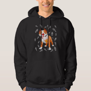 Cute Pitbull Ice Cream Älskare Funny Ice Cream Con Hoodie