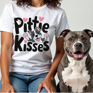 Cute Pitbull Mamma Pit Bull Gift Pittie Hund älska T Shirt