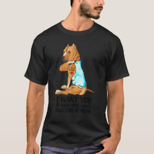 Cute Pitbull Pittie... Jag är en sjuksköterska som T Shirt