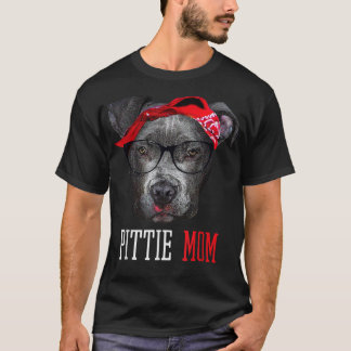 Cute Pittie Mamma Pitbull Hundälskare Mors dag Gi T Shirt