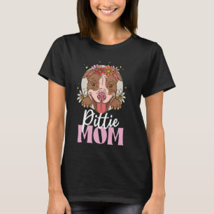 Cute Pittie Mamma Pitbull Mamma Hund Mamma Älskare T Shirt
