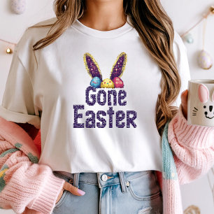 Cute Pixel Art Bunny Gamer Tee; Borta Påsk-spel T Shirt