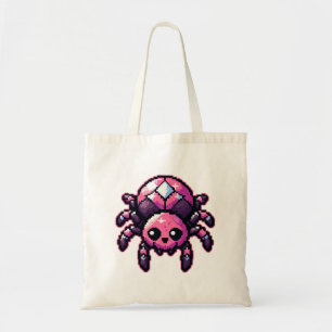 Cute Pixel Spider Tygkasse