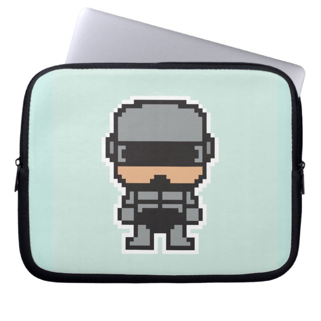 Cute pixeled robotCop Laptop Fodral (Framsidan)