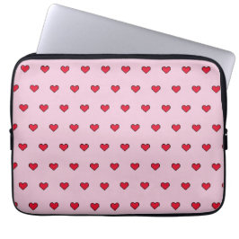 Cute-pixelerad hjärtform laptop fodral
