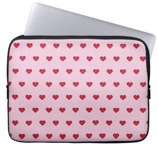 Cute-pixelerad hjärtform laptop fodral