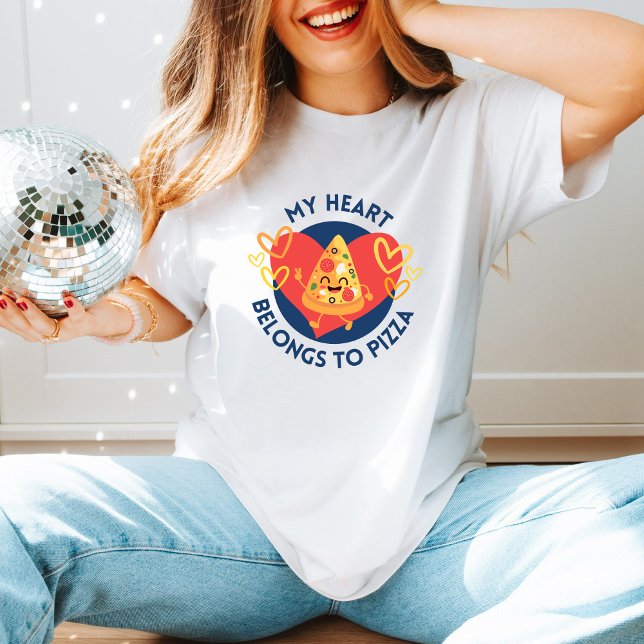 Cute Pizza Kärlek, den roliga anti-Valentindagen-g T Shirt (Skapare uppladdad)