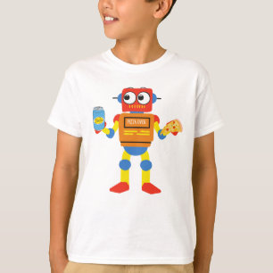 Cute Pizza Oven Robot T Shirt