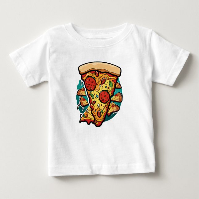 Cute Pizza Slice T-Shirt (Framsida)