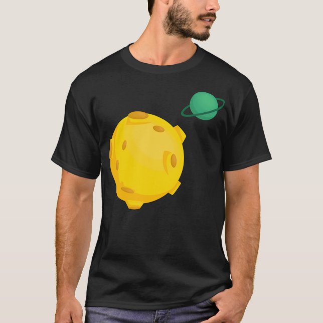 Cute Planet Art T Shirt (Framsida)