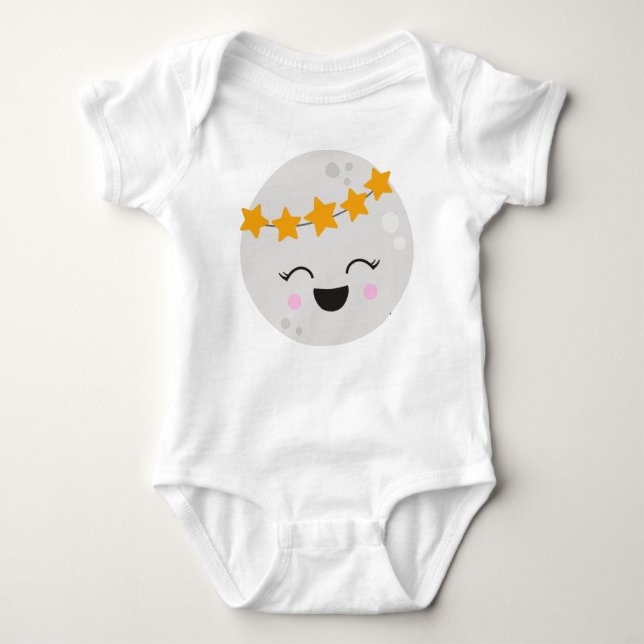 Cute Planet, Kawaii Planet, Stars, Space, Cosmos T Shirt (Framsida)